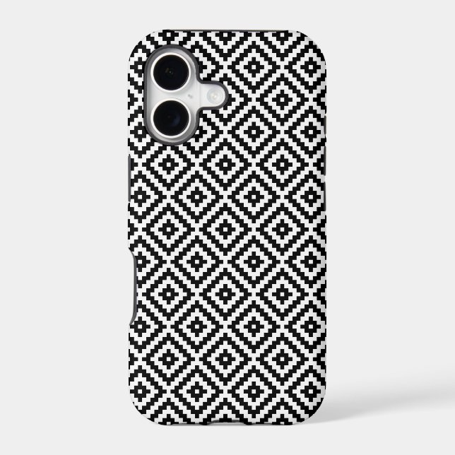 Aztec Symbol Block Rpt Pattern BWI Case-Mate iPhon iPhone Case (Back)