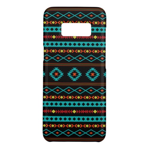 Aztec Teal Reds Yellow Black Mixed Motifs Pattern Case_Mate Samsung Galaxy S8 Case