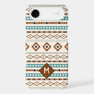 Aztec Teal Ter Blk Cr Mixed Pattern (Personalized) iPhone 17 Air Case