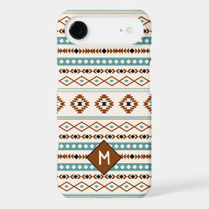 Aztec Teal Ter Blk Cr Mixed Pattern (Personalized) iPhone 17 Air Case