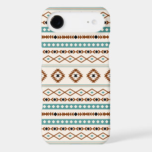 Aztec Teal Terracotta Black Cream Mixed Pattern iPhone 17 Air Case