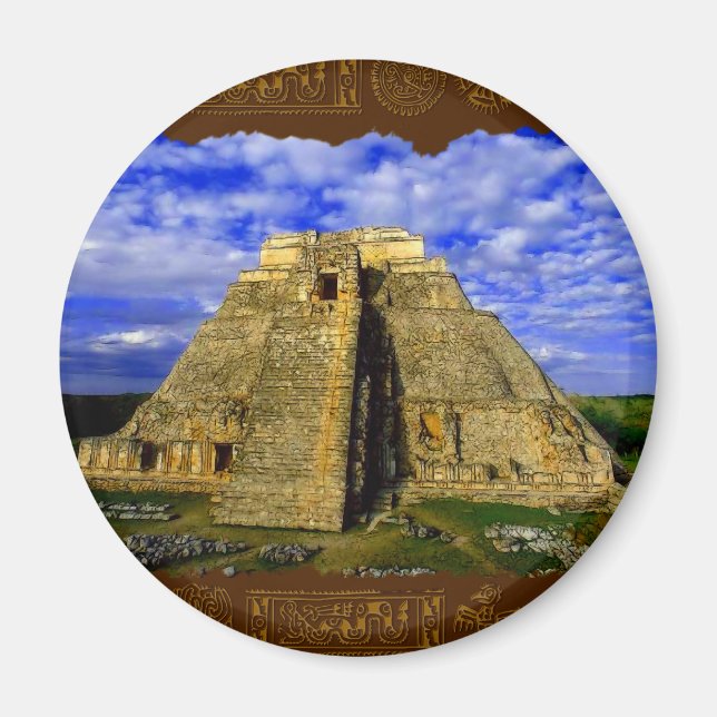 AZTEC TEMPLE MAGNETIC MAGIC Collection Magnet (Front)