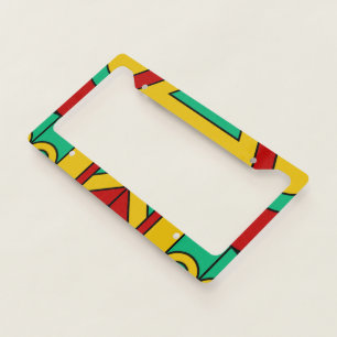 Aztec Tiki Tribal License Plate Frame