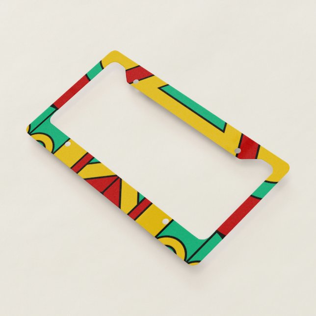Aztec Tiki Tribal License Plate Frame (3/4)