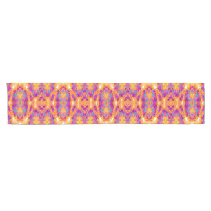 Aztec Totem Pink Yellow Cloth Runner