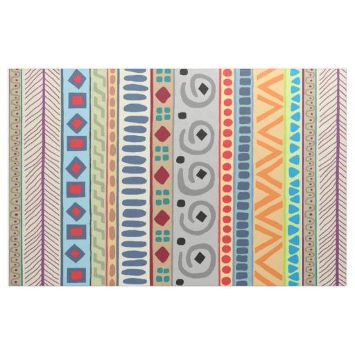 Aztec Tribal 56 inch cotton fabric