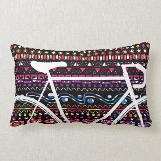 Aztec tribal bike throw pillow