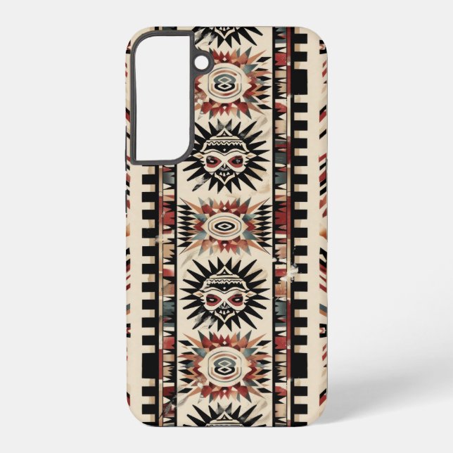 Aztec Tribal Geometric Pattern Samsung Galaxy Case (Back)
