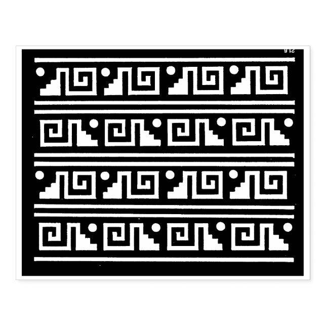 Aztec Tribal Graphic Design Stamp (Imprint)