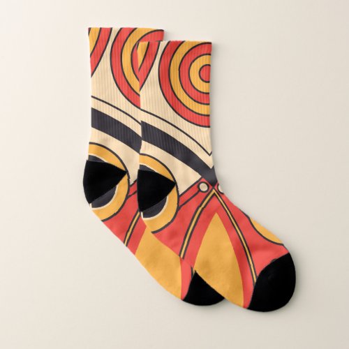 Aztec Tribal Mask Socks