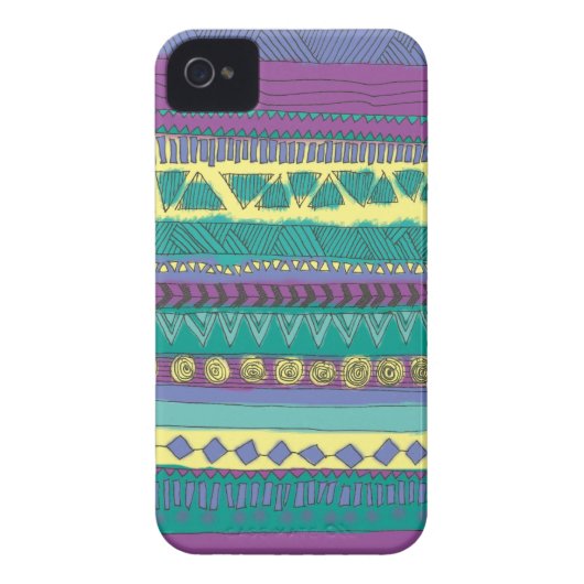 Aztec Tribal Pattern Case-Mate iPhone Case (Back)