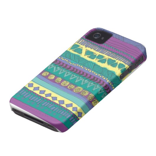 Aztec Tribal Pattern Case-Mate iPhone Case (Bottom)
