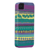 Aztec Tribal Pattern Case-Mate iPhone Case (Back/Right)