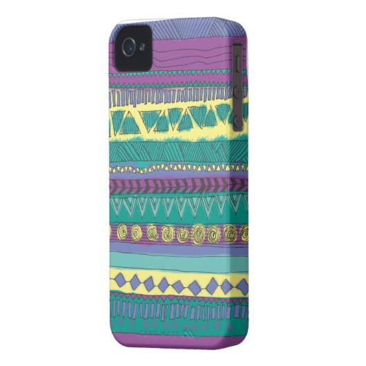 Aztec Tribal Pattern Case-Mate iPhone Case (Back Left)