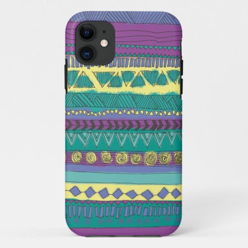 Aztec Tribal Pattern iPhone 11 Case