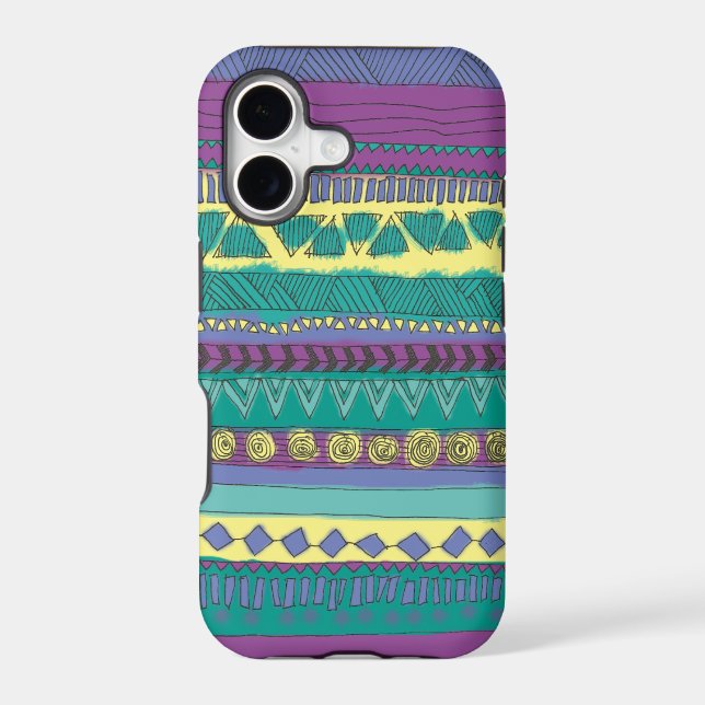 Aztec Tribal Pattern Iphone Case (Back)