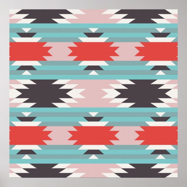 Aztec Tribal Pattern Native American Prints (Front)