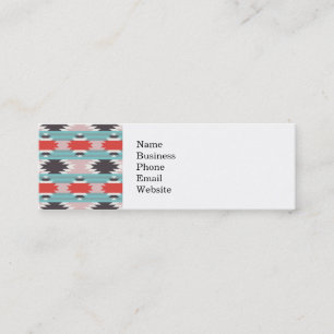 Aztec Tribal Pattern Native American Prints Mini Business Card