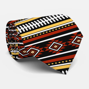 Aztec Tribal Pattern Neck Tie