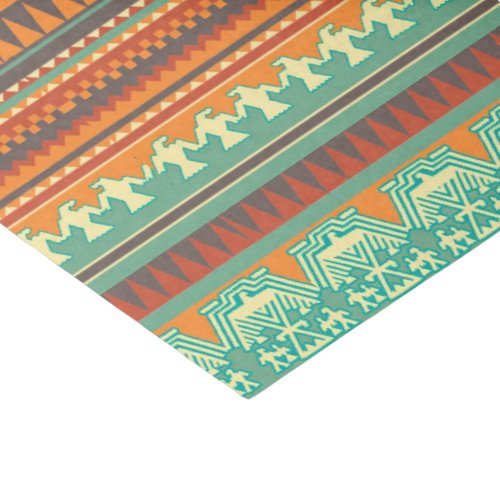 Aztec tribal pattern party box tissue paper