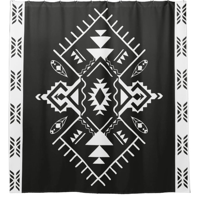 AZTEC TRIBAL - Shower Curtain (Front)