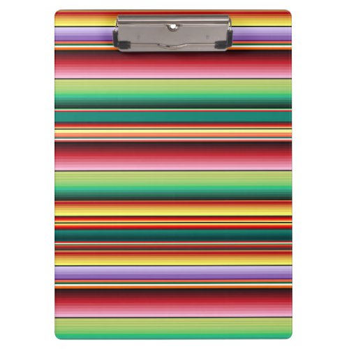 Aztec Tribal Traditional Textile Colorful Linear M Clipboard