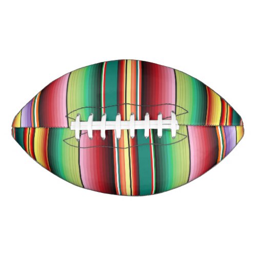 Aztec Tribal Traditional Textile Colorful Linear M Football
