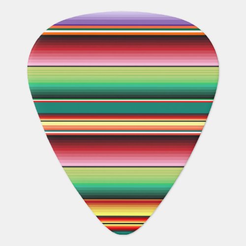 Aztec Tribal Traditional Textile Colorful Linear M Guitar Pick