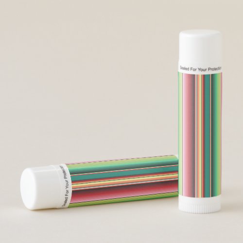 Aztec Tribal Traditional Textile Colorful Linear M Lip Balm
