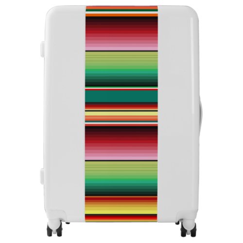 Aztec Tribal Traditional Textile Colorful Linear M Luggage