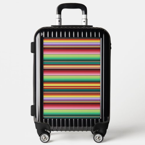 Aztec Tribal Traditional Textile Colorful Linear M Luggage