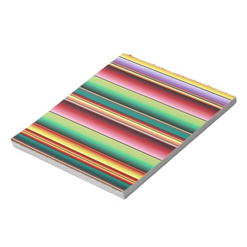 Aztec Tribal Traditional Textile Colorful Linear M Notepad