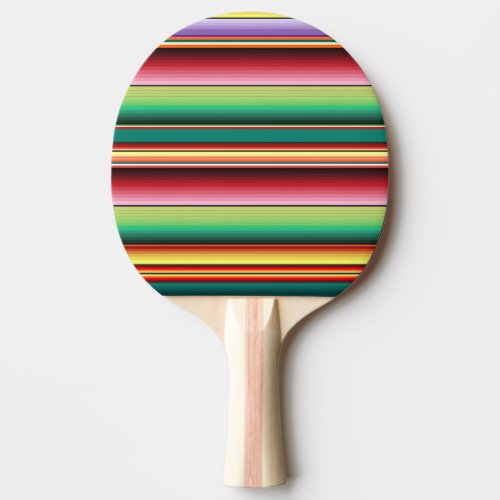 Aztec Tribal Traditional Textile Colorful Linear M Ping Pong Paddle