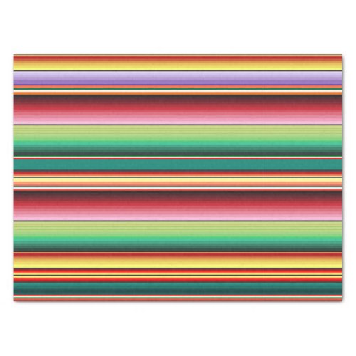 Aztec Tribal Traditional Textile Colorful Linear M Tissue Paper