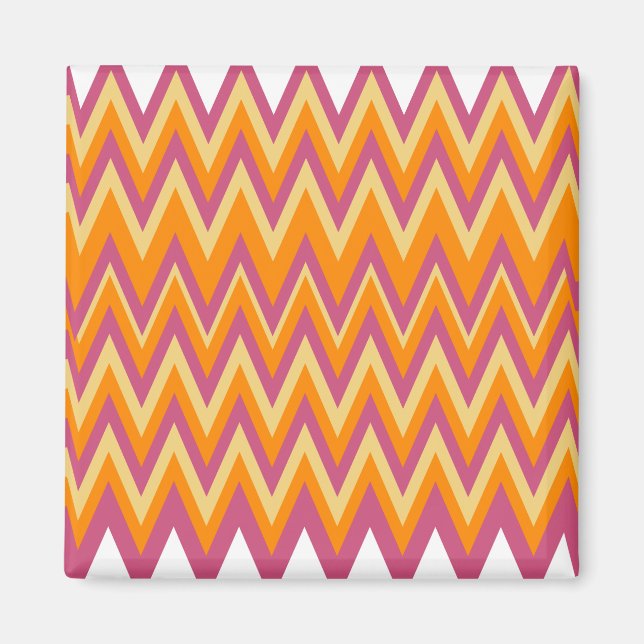 Aztec Tribal ZigZag Magnet (Front)