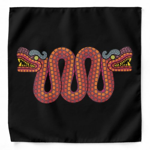 Aztec two headed snake bandana