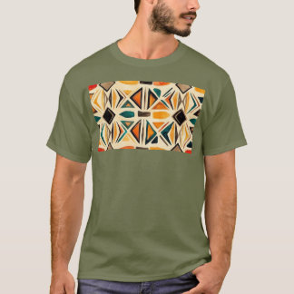 Aztec Vibes – Geometric Watercolor Mosaic T-Shirt