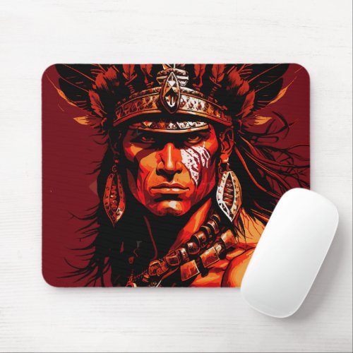 Aztec warrior Aztec culture Mayan culture Mouse Pad