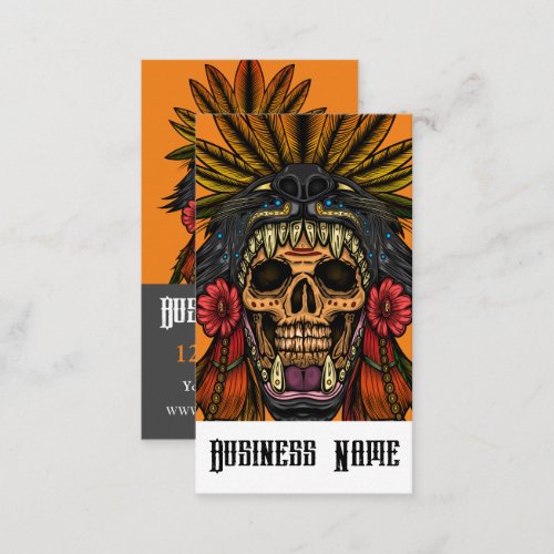 Aztec Warrior Business Card