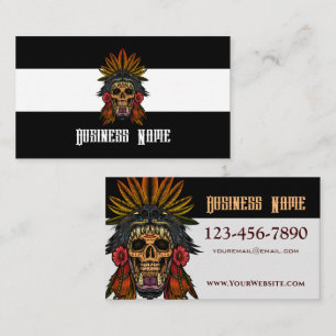 Aztec Warrior Business Card