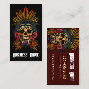 Aztec Warrior Business Card