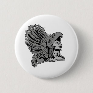 aztec warrior button