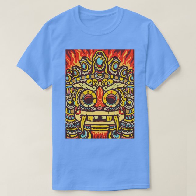 Aztec Warrior Grin T-Shirt (Design Front)