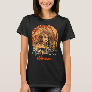 Aztec Warrior King Mexican Native Art Mayans T-Shirt