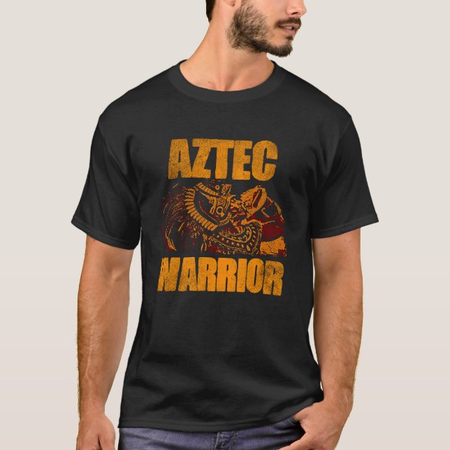 Aztec Warrior King Mexico Native Aztec Mayas  3 T-Shirt (Front)