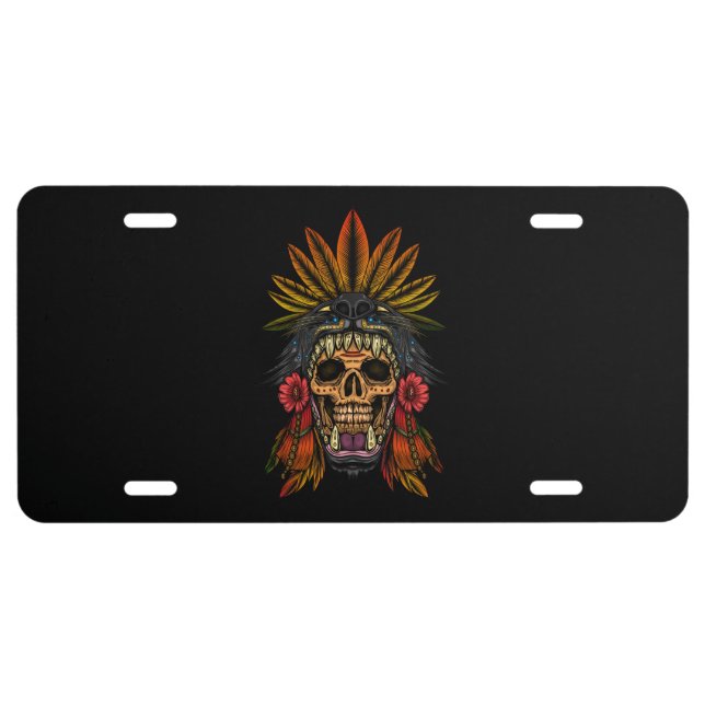 Aztec Warrior License Plate (Front)