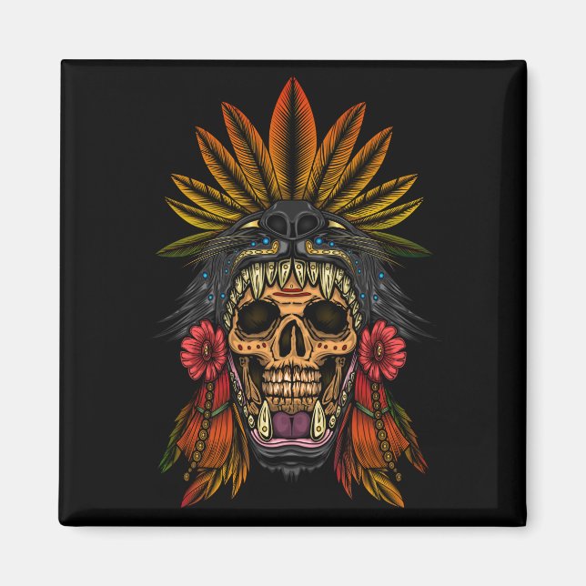 Aztec Warrior Magnet (Front)