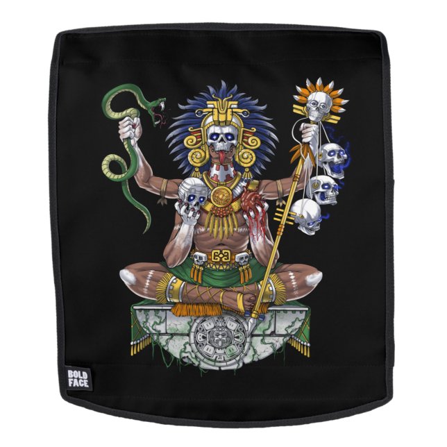 Aztec Warrior Shaman Backpack (Removable Face)