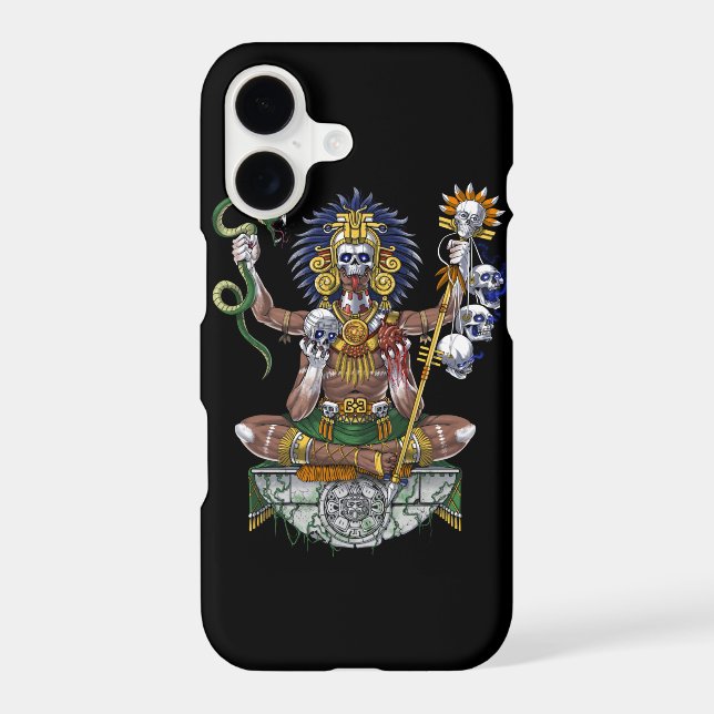 Aztec Warrior Shaman Iphone Case (Back)