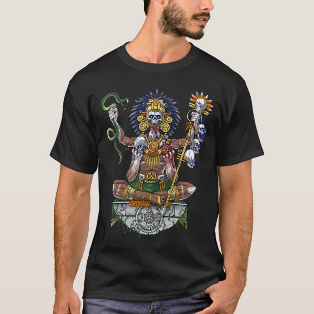 Aztec Warrior Shaman T-Shirt (Front)